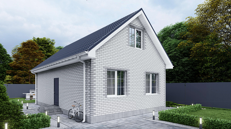 Двухэтажный дом «Семейный» 7х11