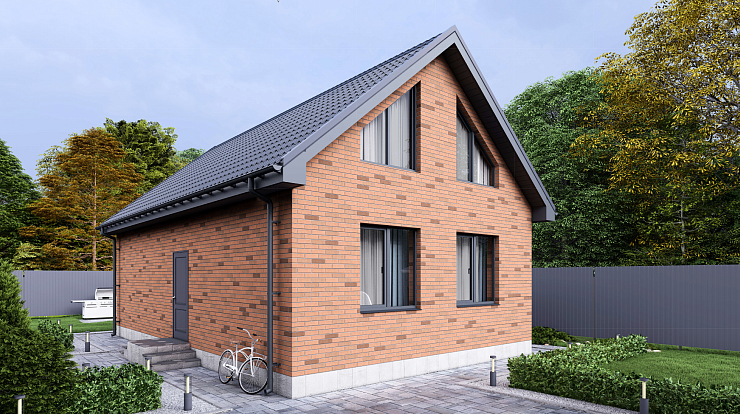 Двухэтажный дом "Классик" 7х11