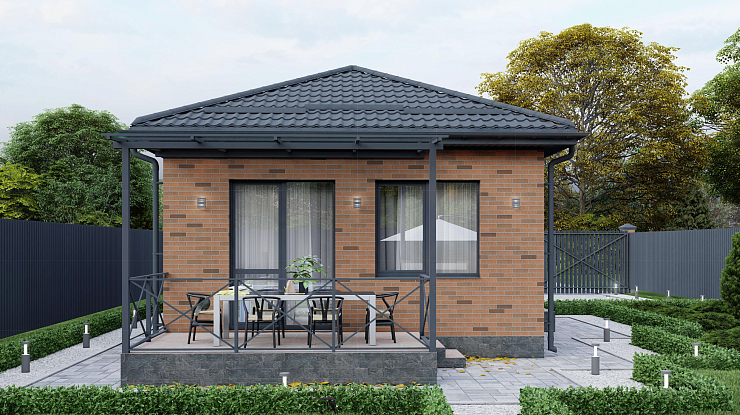 Одноэтажный дом «Уют» 6x10