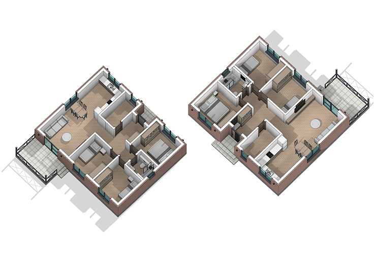 Одноэтажный дом «Народный» 9x11